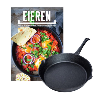 The Windmill Skillet Regular + GRATIS Eieren Kookboek Vuur & Rook