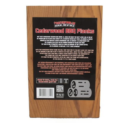 Vuur&Rook Cedar Rookplank 15 cm 3 stuks Vuur & Rook