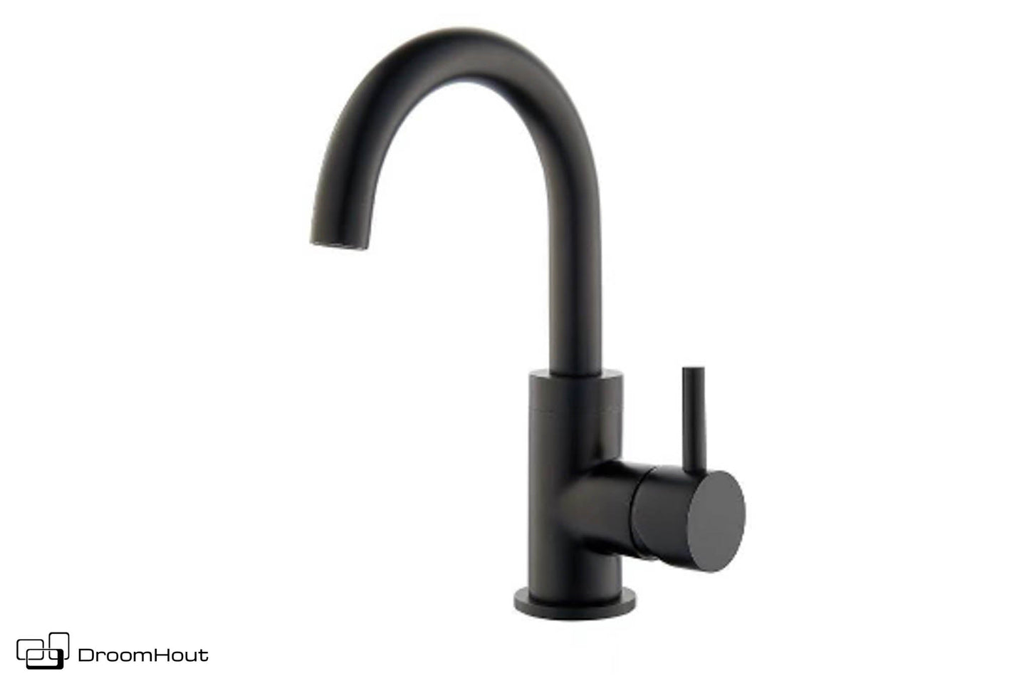 Wastafelmengkraan mat zwart DroomHout