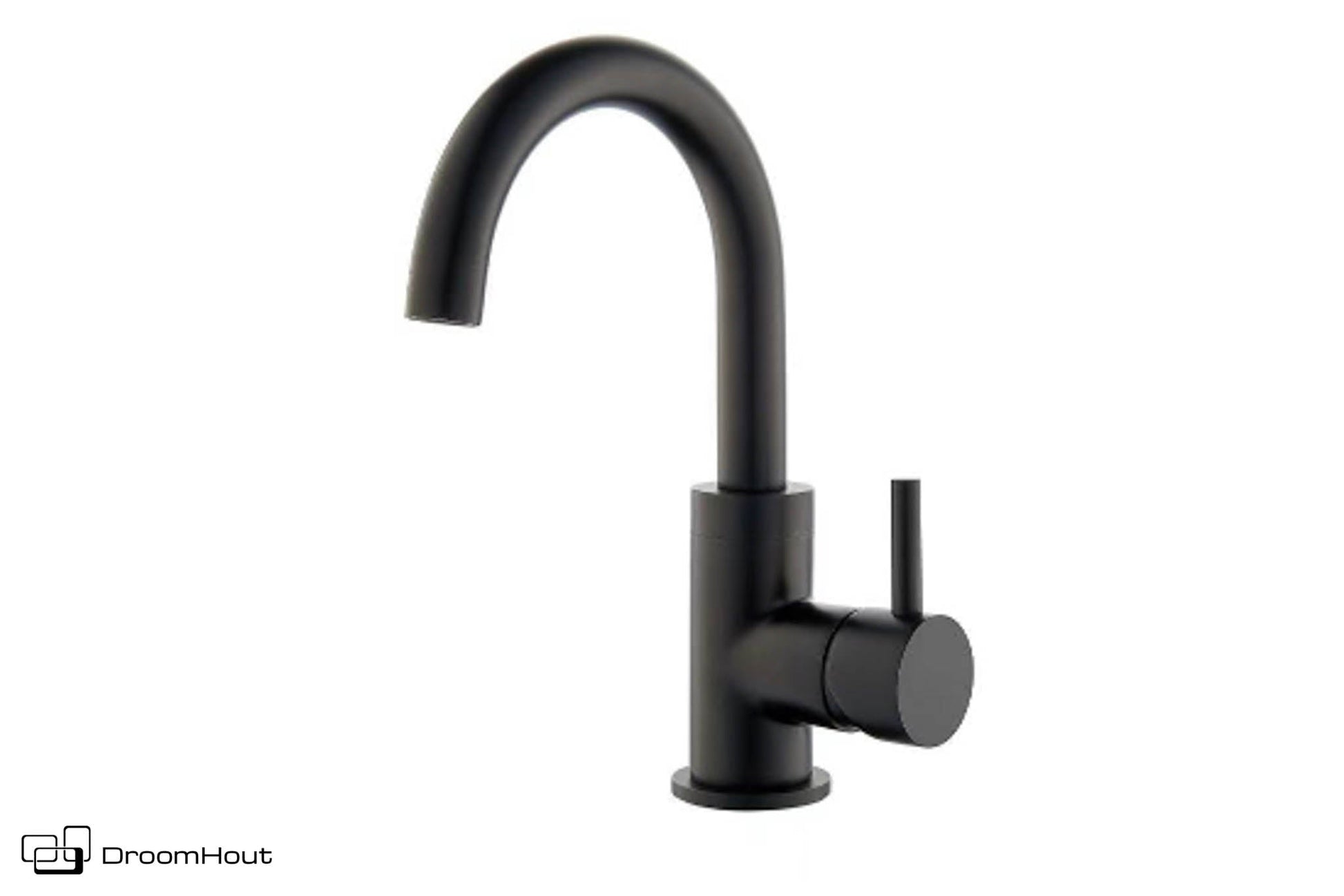 Wastafelmengkraan mat zwart DroomHout
