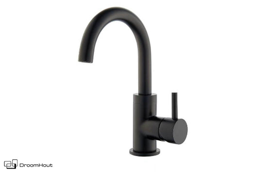Wastafelmengkraan mat zwart DroomHout
