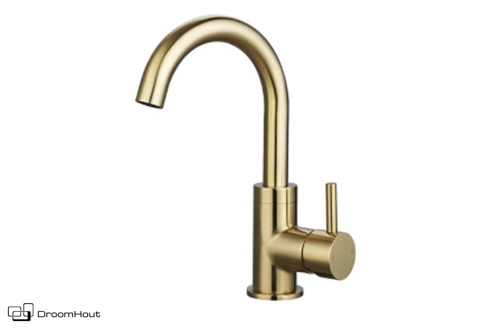 Wastafelmengkraan goud geborsteld DroomHout