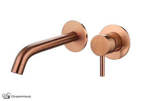 Wastafelmengkraan inbouw brons DroomHout