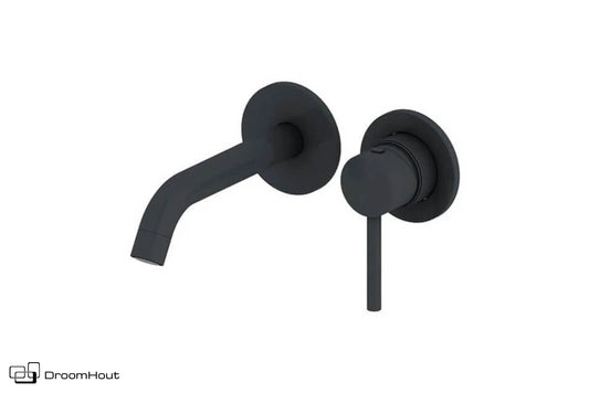 Wastafelmengkraan inbouw mat zwart DroomHout