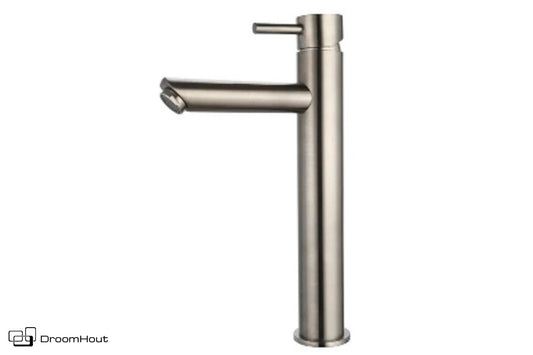 Wastafelmengkraan hoog gun metal DroomHout