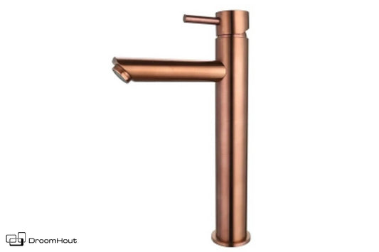 Wastafelmengkraan hoog brons DroomHout