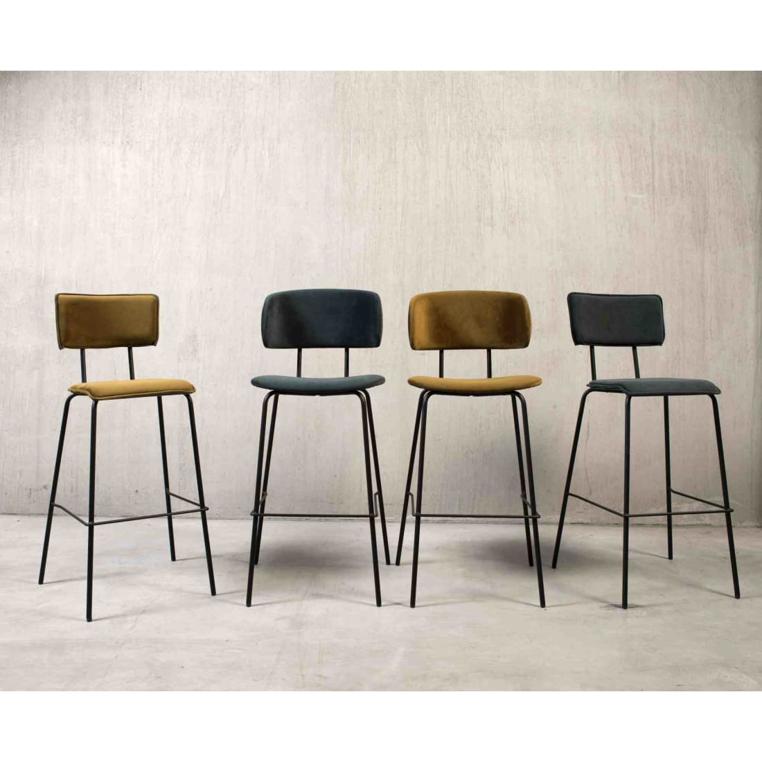 Workliving Werk- en woonkruk Hoog Society Bo - Boucle Petrol - Furniture > Chairs > Table & Bar Stools > Bar Stools
