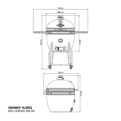 YAKINIKU XLARGE Kamado Solo Compleet